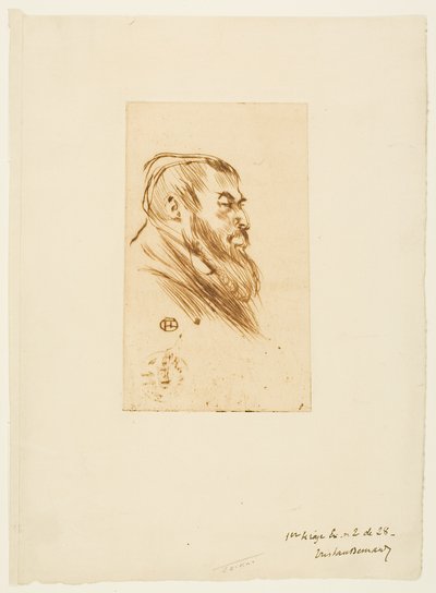 Tristan Bernard door Henri de Toulouse-Lautrec