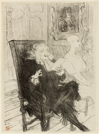 Truffier en Moreno, in Les Femmes Savantes door Henri de Toulouse-Lautrec