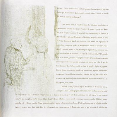 Yvette Guilbert-Franse Serie: Nr. 15 door Henri de Toulouse-Lautrec