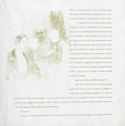 Yvette Guilbert-Franse Serie: Nr. 8 door Henri de Toulouse-Lautrec