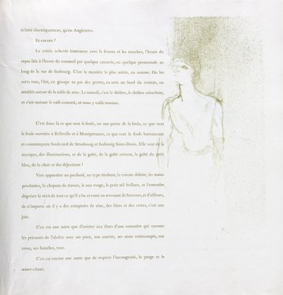 Yvette Guilbert-Franse Serie: Nr. 9 door Henri de Toulouse-Lautrec