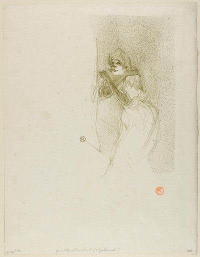 Yvette Guilbert door Henri de Toulouse-Lautrec