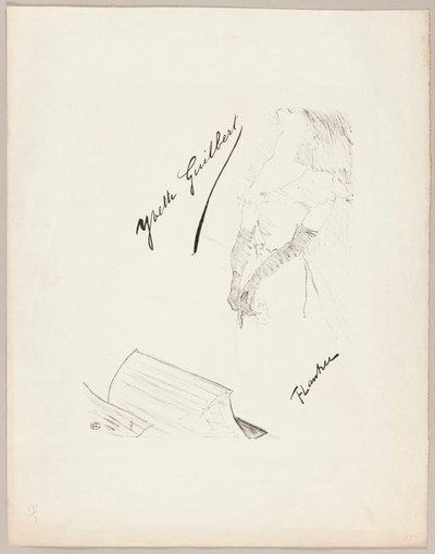 Yvette Guilbert door Henri de Toulouse-Lautrec