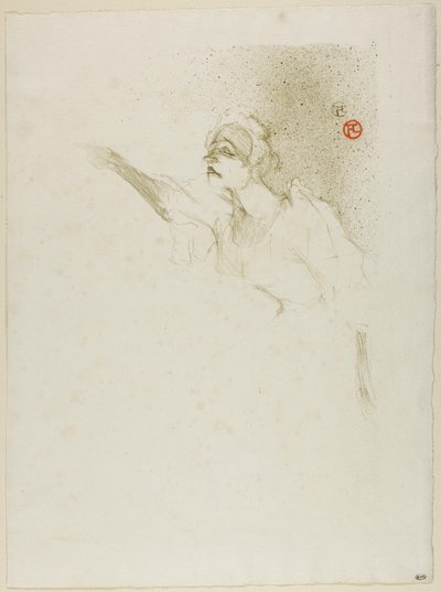 Yvette Guilbert door Henri de Toulouse-Lautrec