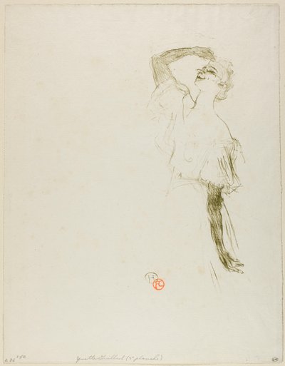 Yvette Guilbert door Henri de Toulouse-Lautrec