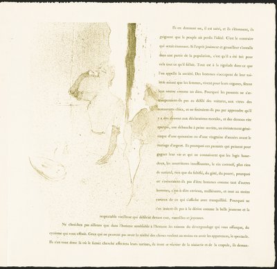 Yvette Guilbert door Henri de Toulouse-Lautrec