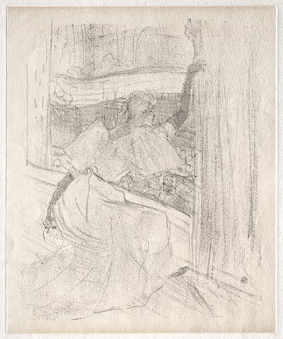 Yvette Guilbert: Saluant le public door Henri de Toulouse-Lautrec