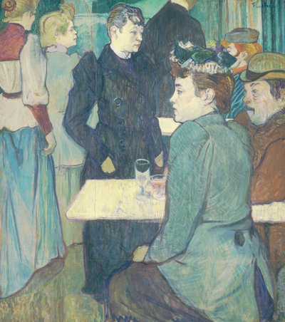 Een hoek van de Moulin de la Galette door Henri de Toulouse Lautrec