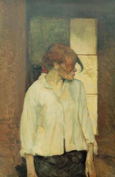 In Montrouge - Rosa la Rouge door Henri de Toulouse Lautrec