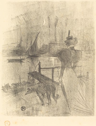 Adieu, 1895 door Henri de Toulouse Lautrec