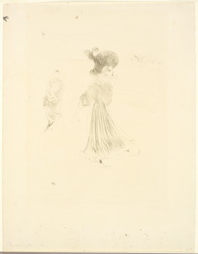Bij het IJspaleis door Henri de Toulouse Lautrec