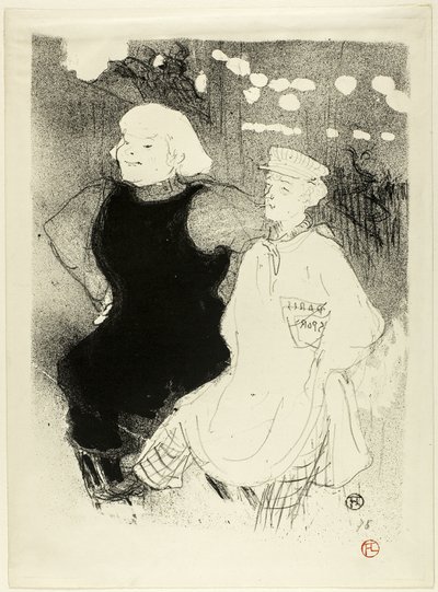 Bij de Moulin Rouge: de Frans-Russische Alliantie door Henri de Toulouse Lautrec