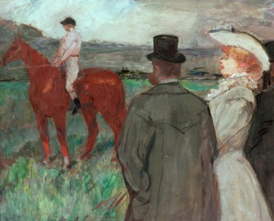Bij de races door Henri de Toulouse Lautrec