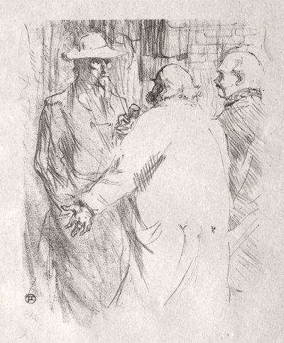 Aan de voet van de Sinaï: Clemenceau in Busk, 1898 door Henri de Toulouse Lautrec