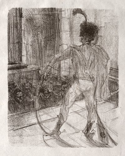 Aan de voet van de Sinaï: Schlomé Fuss in de Synagoge door Henri de Toulouse Lautrec