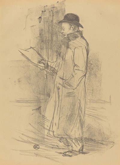 Voordeel voor Firmin Gémier door Henri de Toulouse Lautrec