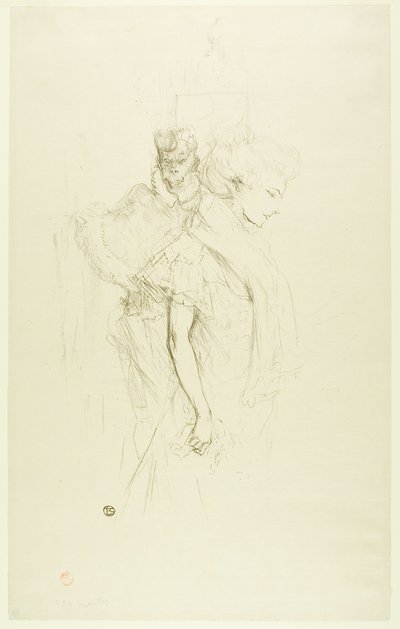 Blanche en Noire door Henri de Toulouse Lautrec