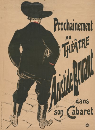 Bruant au Mirliton door Henri de Toulouse Lautrec