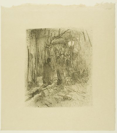 Busk Begraafplaats, uit Au Pied du Sinaï door Henri de Toulouse Lautrec