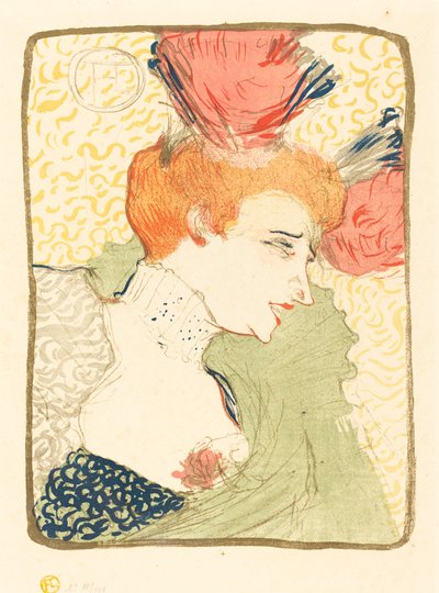 Buste van Mlle. Marcelle Lender (Mlle. Marcelle Lender, en buste) door Henri de Toulouse Lautrec