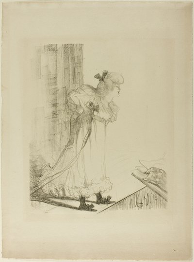 Cabaretzanger door Henri de Toulouse Lautrec