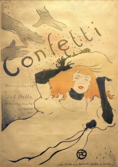 Confetti door Henri de Toulouse Lautrec