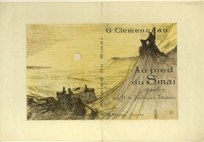 Omslag voor Au pied du Sinaï door Henri de Toulouse Lautrec