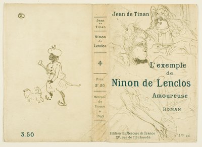 Cover voor Het verliefde voorbeeld van Ninon de Lenclos door Henri de Toulouse Lautrec