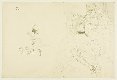 Cover voor Het verliefde voorbeeld van Ninon de Lenclos door Henri de Toulouse Lautrec