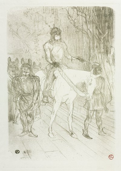 De entree van Brasseur in Chilpéric door Henri de Toulouse Lautrec