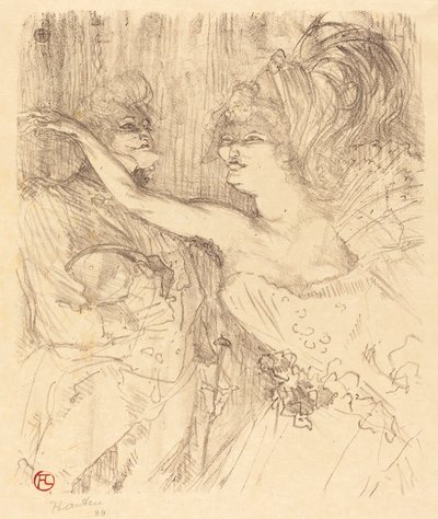 Guy en Mealy in "Paris qui marche" door Henri de Toulouse Lautrec