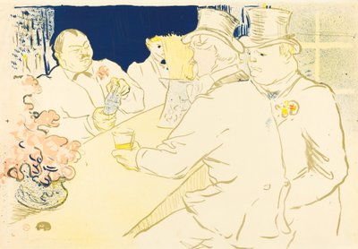 Ierse en Amerikaanse Bar, rue Royale, 1896 door Henri de Toulouse Lautrec