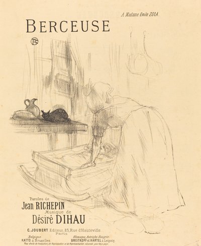 La Berceuse door Henri de Toulouse Lautrec