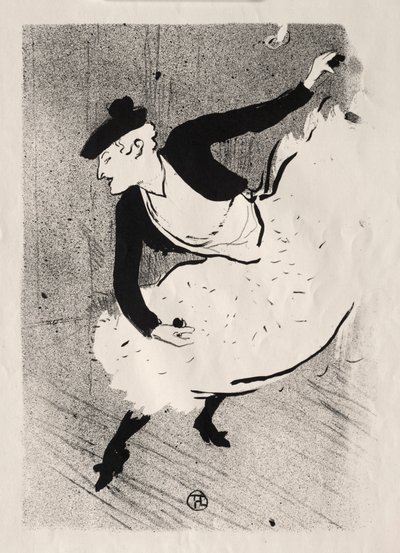 Café-concert: Edmée Lescot door Henri de Toulouse Lautrec