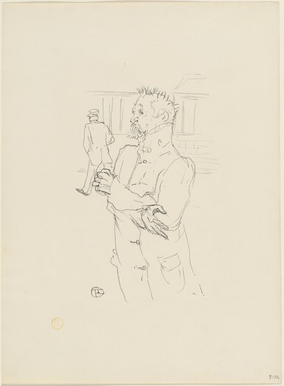 De Dwaas, 1895 door Henri de Toulouse Lautrec