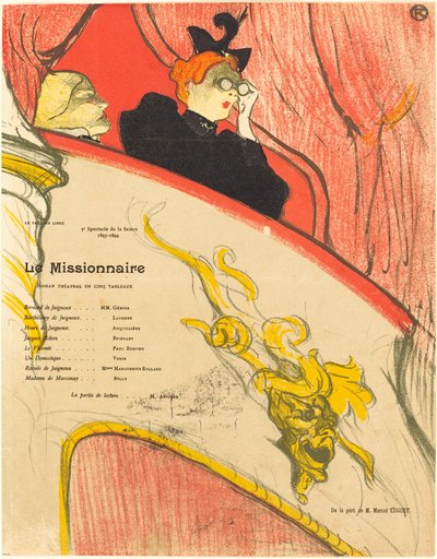 De Missionaris door Henri de Toulouse Lautrec