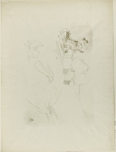 Lender in Chilpéric, Vooraanzicht door Henri de Toulouse Lautrec