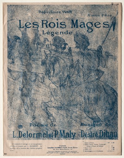 De drie koningen, 1899 door Henri de Toulouse Lautrec