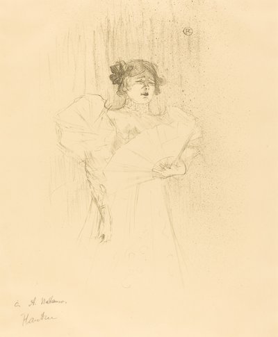 Luce Myres Volledig Gezicht door Henri de Toulouse Lautrec