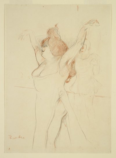 Mademoiselle Cocyle als Helena van Troje in La Belle Helene door Henri de Toulouse Lautrec