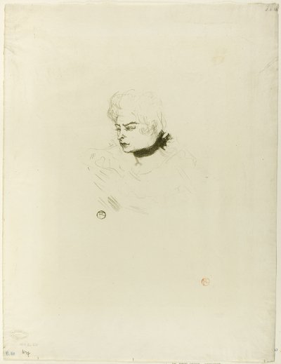 Juffrouw Pois Vert door Henri de Toulouse Lautrec