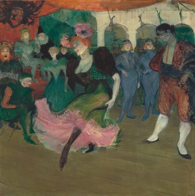Marcelle Lender danst de bolero in Chilpéric door Henri de Toulouse Lautrec