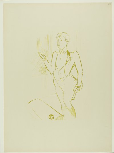 Mary Hamilton, van Le Café-Concert door Henri de Toulouse Lautrec