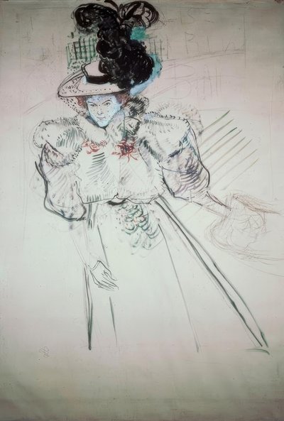 Misia Natanson door Henri de Toulouse Lautrec