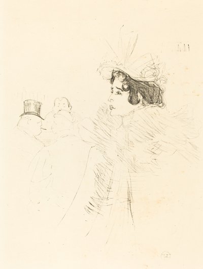 Miss May Belfort in de Ierse en Amerikaanse Bar, rue Royale door Henri de Toulouse Lautrec