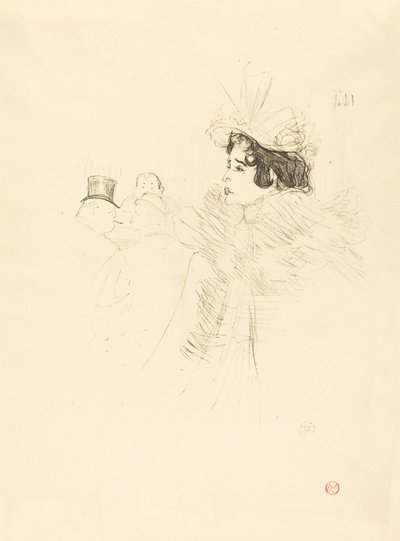 Miss May Belfort in de Ierse en Amerikaanse Bar, rue Royale, 1895 door Henri de Toulouse Lautrec