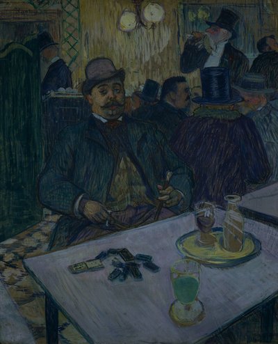 Monsieur Boileau in het Café door Henri de Toulouse Lautrec