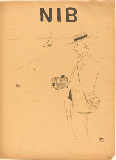 Nib of de amateurfotograaf [rechter recto] door Henri de Toulouse Lautrec
