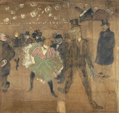 Panelen voor de Goulue baraque op de Foire du Trône in Parijs door Henri de Toulouse Lautrec