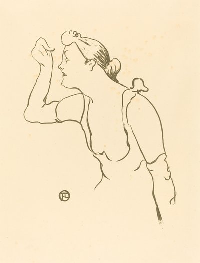 Paula Brébion door Henri de Toulouse Lautrec